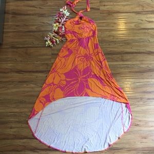 Tori Richard Halter Maxi Hawaiian Tiki Dress